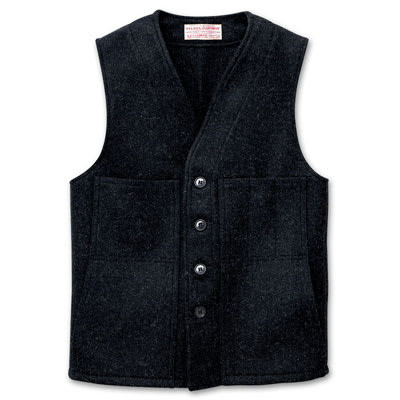 Filson Mackinaw Wool Vest Black 44 10055