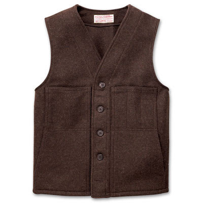 Filson Mackinaw Wool Vest Brown 54 10055