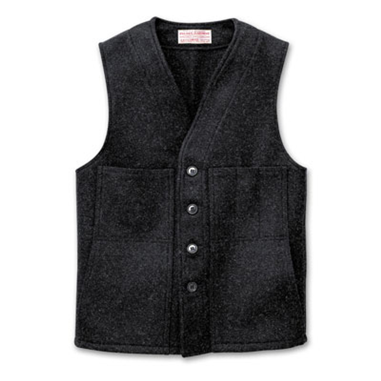 Filson 42 Charcoal Mackinaw Wool Vest 10055