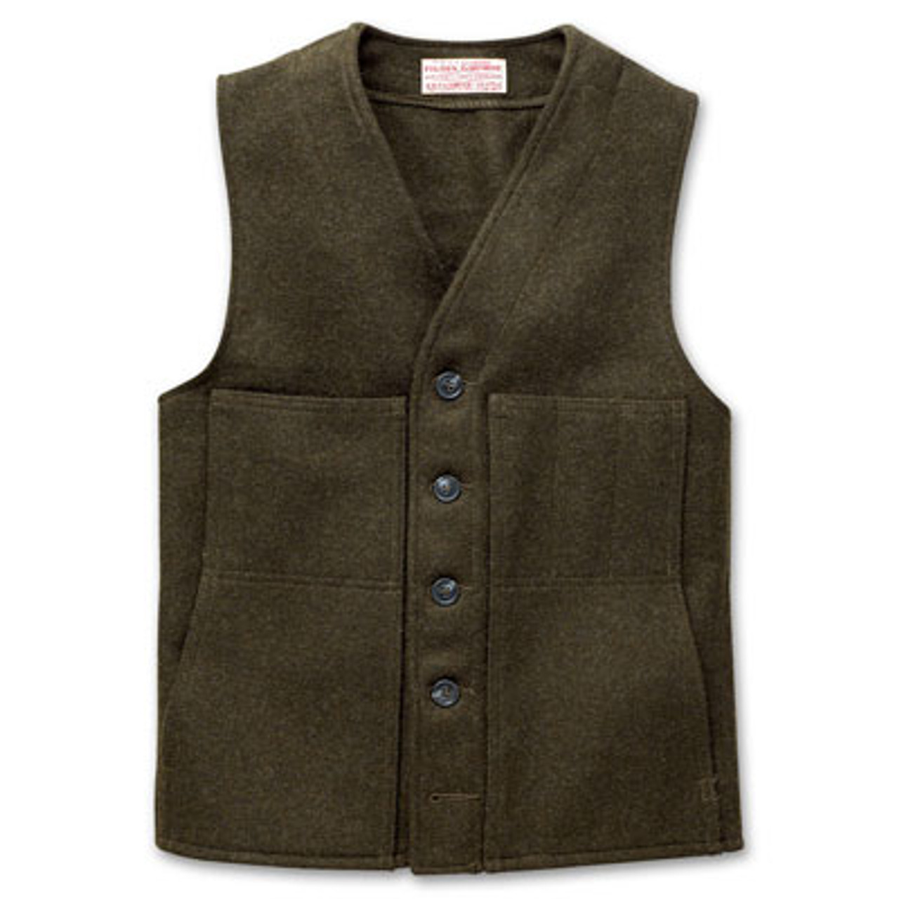 Filson Xlong Mackinaw Vest Forest Green 44 10056