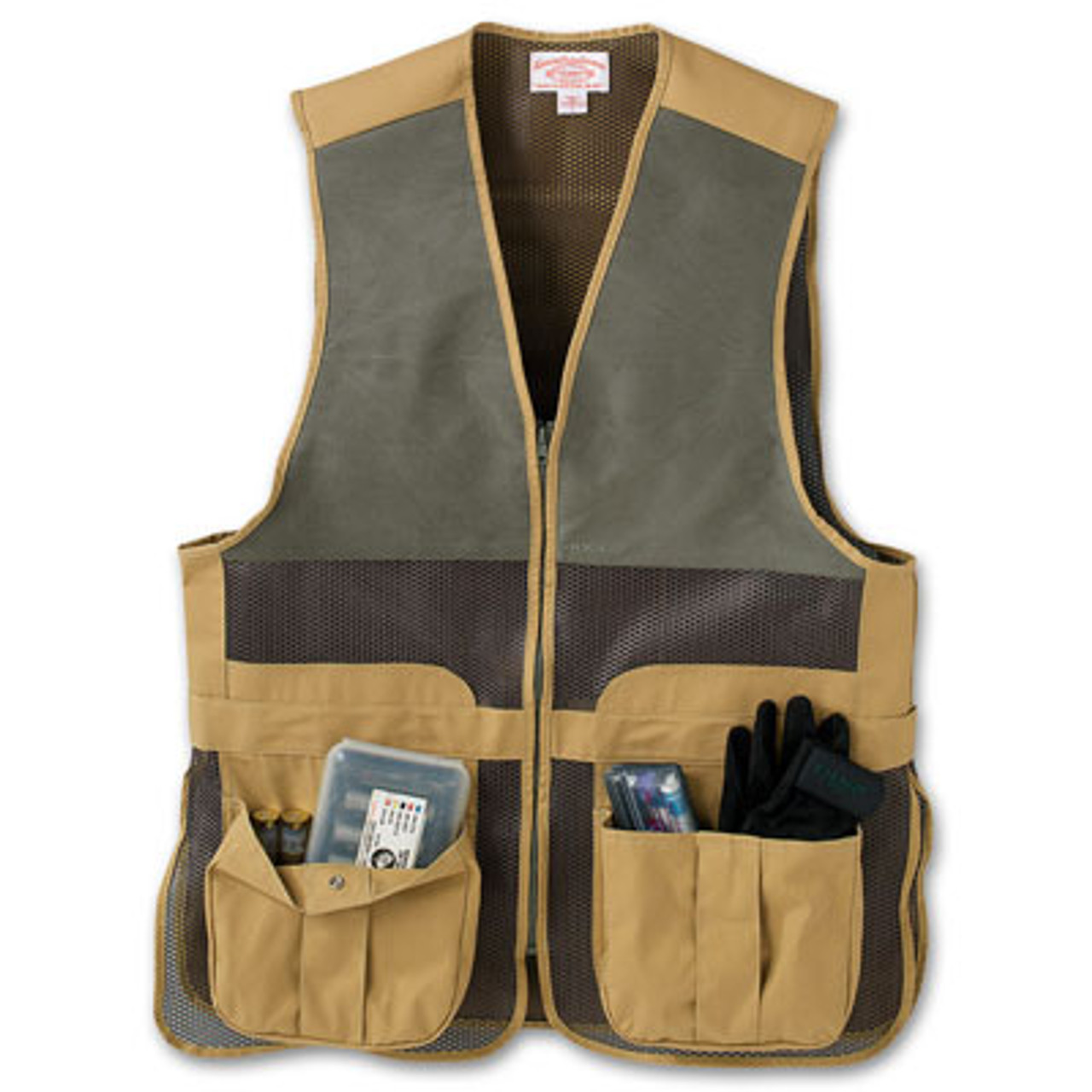 Filson XS Dark Tan Shooting Vest FIL-10153-DT