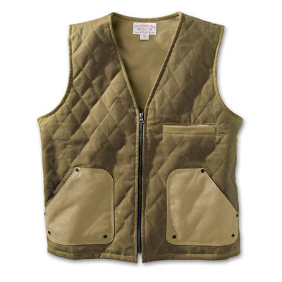 Filson SM Tan Queets Quilted Vest FIL-10188-TN