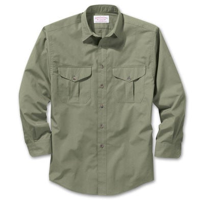 Filson Mens XS Olive Green Feather Guide Shirt 10393-OG