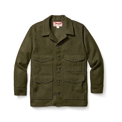 Filson Wool Mackinaw Cruiser Forest Green LG 10400