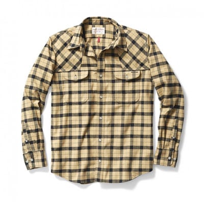 Filson Hunting Shirt Flannel Camel Black XL 10497