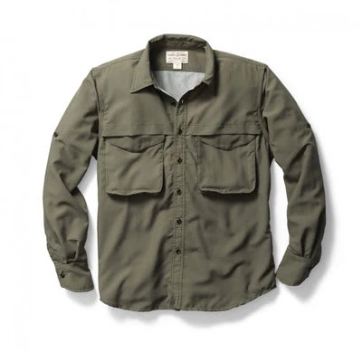 Filson Angler Shirt Light Olive LG 10535