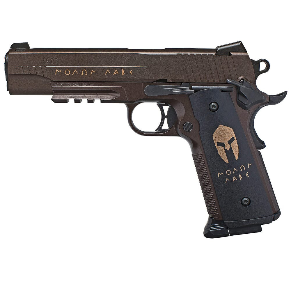 Sig Sauer 1911 Air Spartan .177 Cal 12gr CO2 Steel BB Gun w/(1) 16rd BB Mag & Contrast Poly Sights AIR-1911BB-SPARTAN