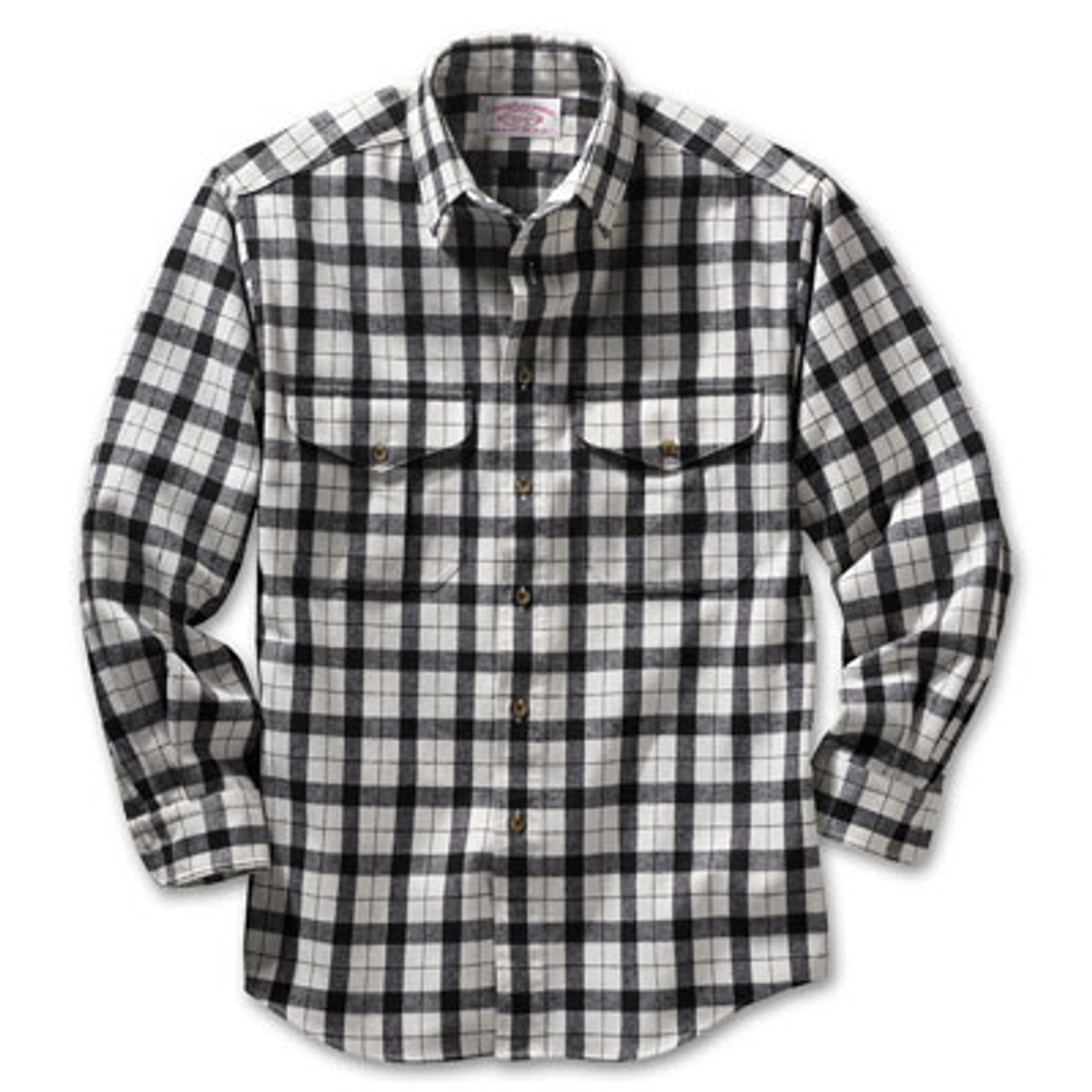 Filson Alaska Guide Shirt Cream Black LG 12006