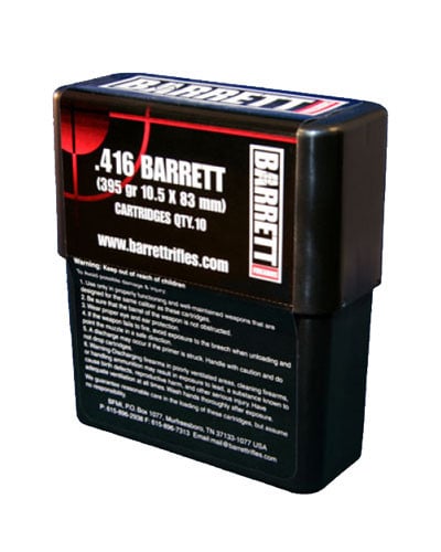 Barrett .416 395gr VLD Ammunition 10rd 12178