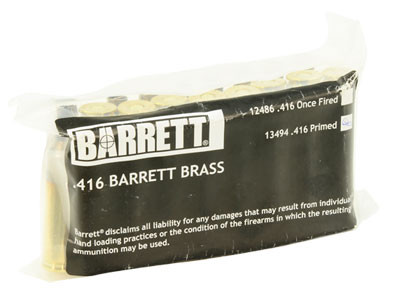 Barrett .416 Primed Brass w/ Head Stamp 13494