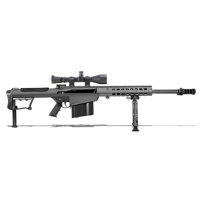 Barrett M107A1 Black 20" Leupold Mark 4 M1 and Rings 14016