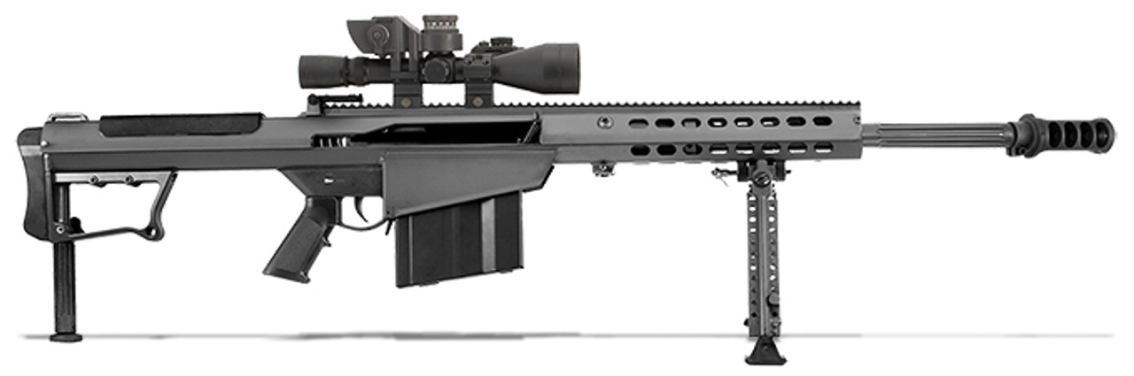 Barrett M107A1 Black 20" Leupold Mark 4 M1, Rings, BORS 14017