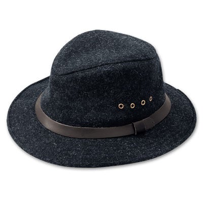 Filson XL Charcoal Wool Packer Hat 60025
