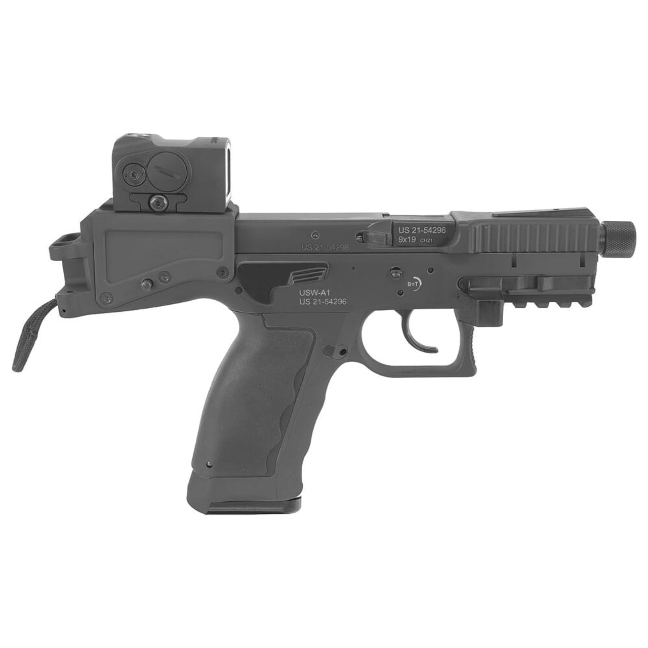 B&T USWA1 9mm 4.3" Bbl Pistol BT-430003