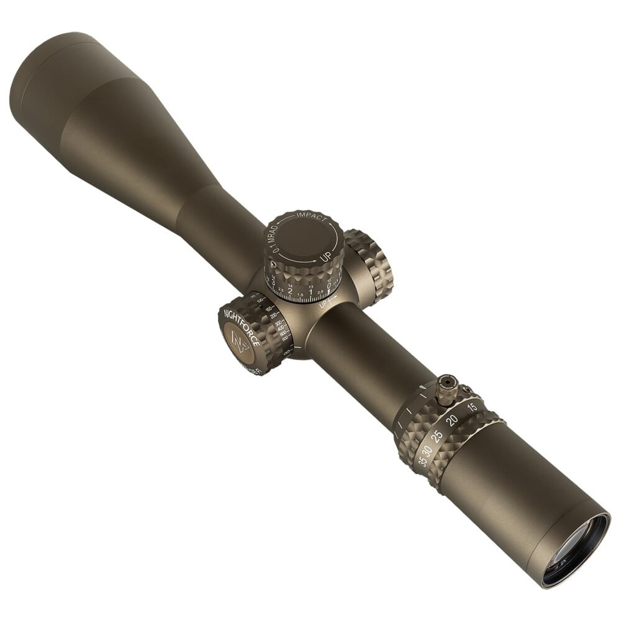 Nightforce ATACR 7-35x56mm F1 ZeroStop .1 MRAD Digillum PTL Mil-XT Dark Earth Riflescope C661