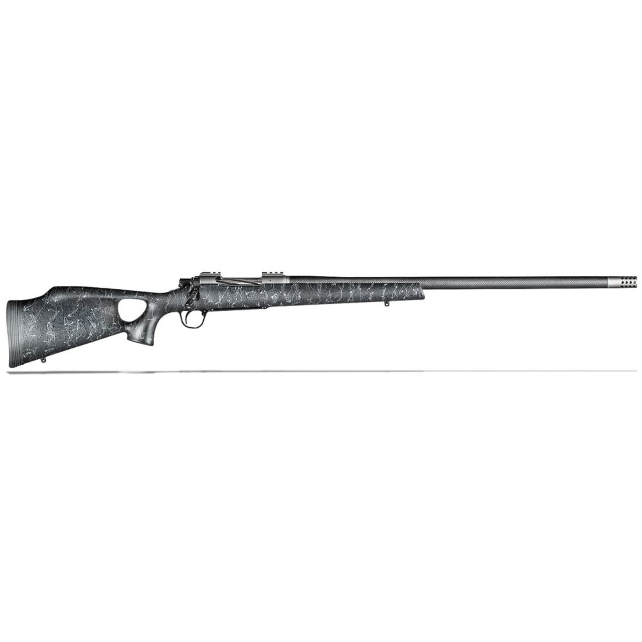 Christensen Arms Summit Ti-TH 26 Nosler 26" Thumbhole Black W/Gray Webbing Rifle CA10269-515221