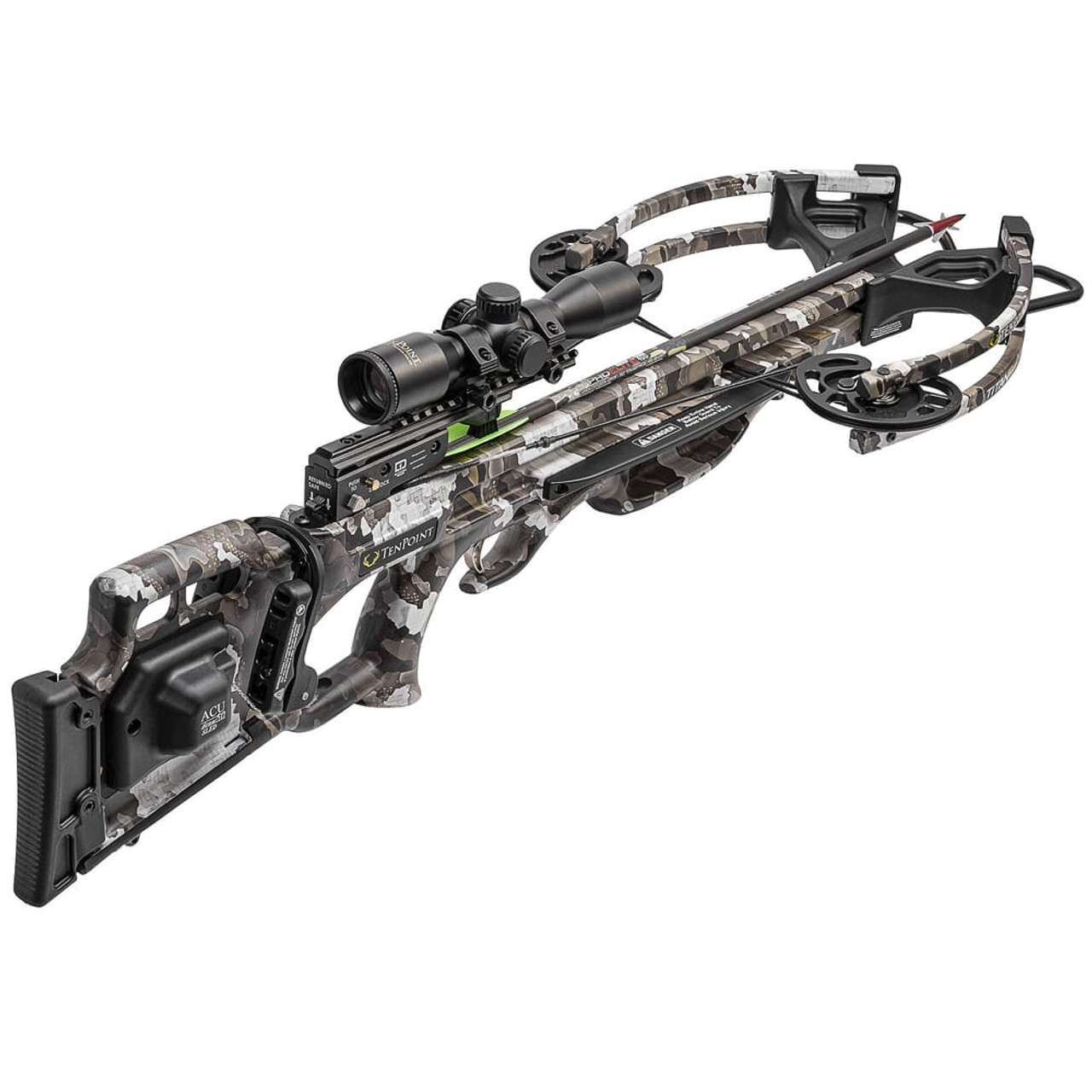 TenPoint Titan De-Cock PRE-SIGHTED Crossbow w/ACUdraw 50 SLED & Pro-View Scope, Vektra CB22047-7527