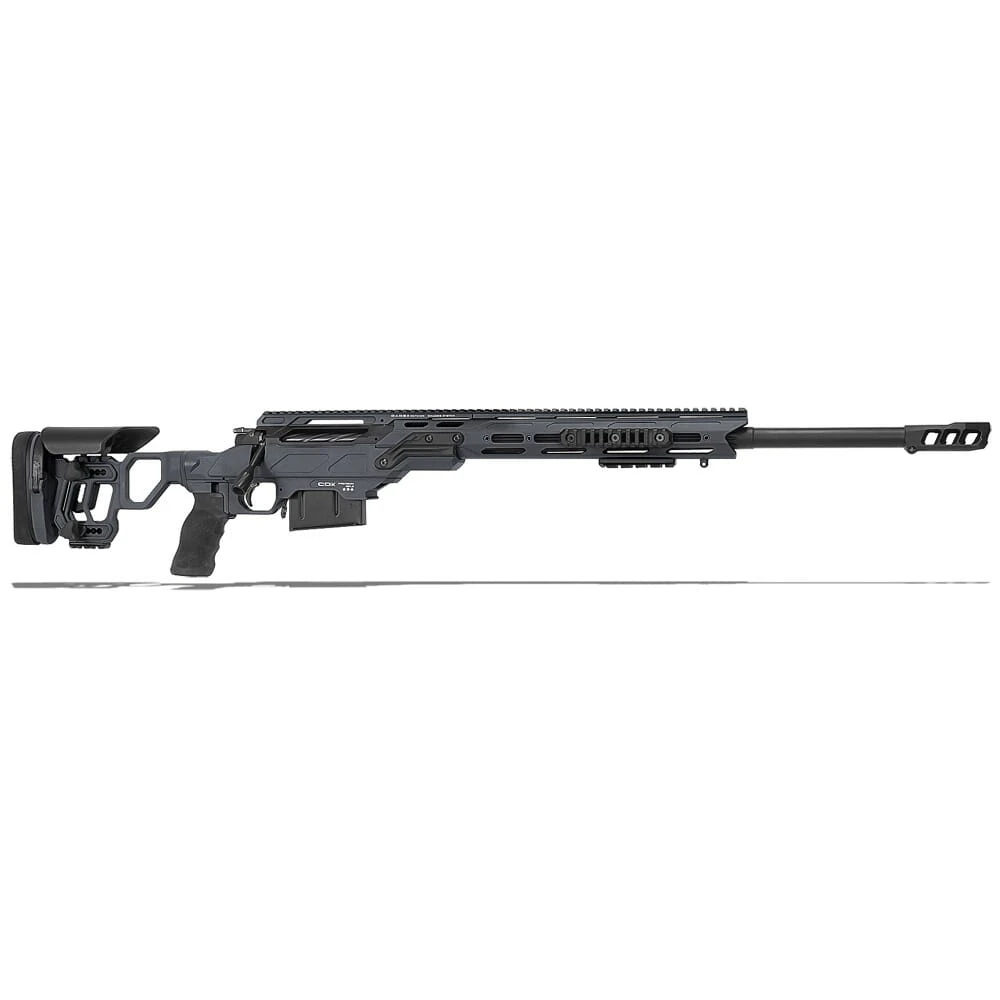 Cadex Defense Patriot Tac Sniper Grey/Black 338 Lapua 27" 30 MOA Skeleton Rifle CDX33-TAC-338-27-B-MB-HGB
