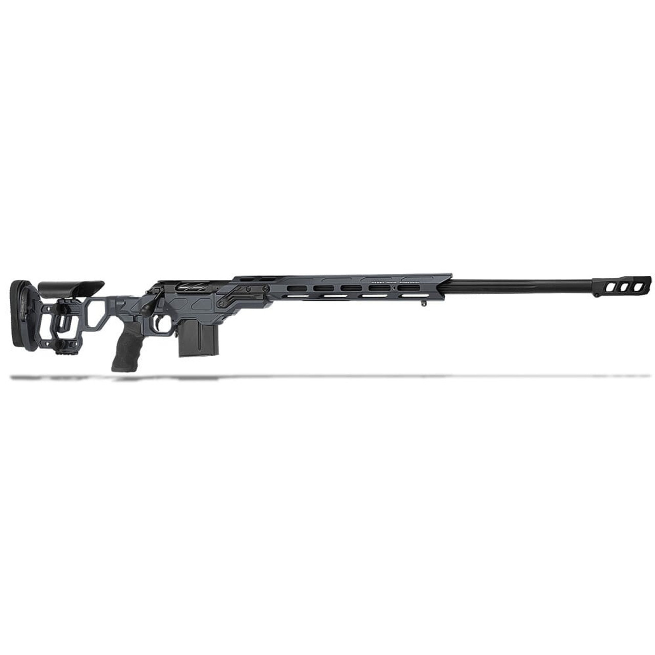 Cadex Defense CDX-R7 FCP (Field Comp) SA .308 Win 24" 1:11.25" Bbl Skele-Stock Hybrid Gry/Blk Rifle w/MX1 MB CDXR7-FCP-308-24-BS20-D2F1N-HGB