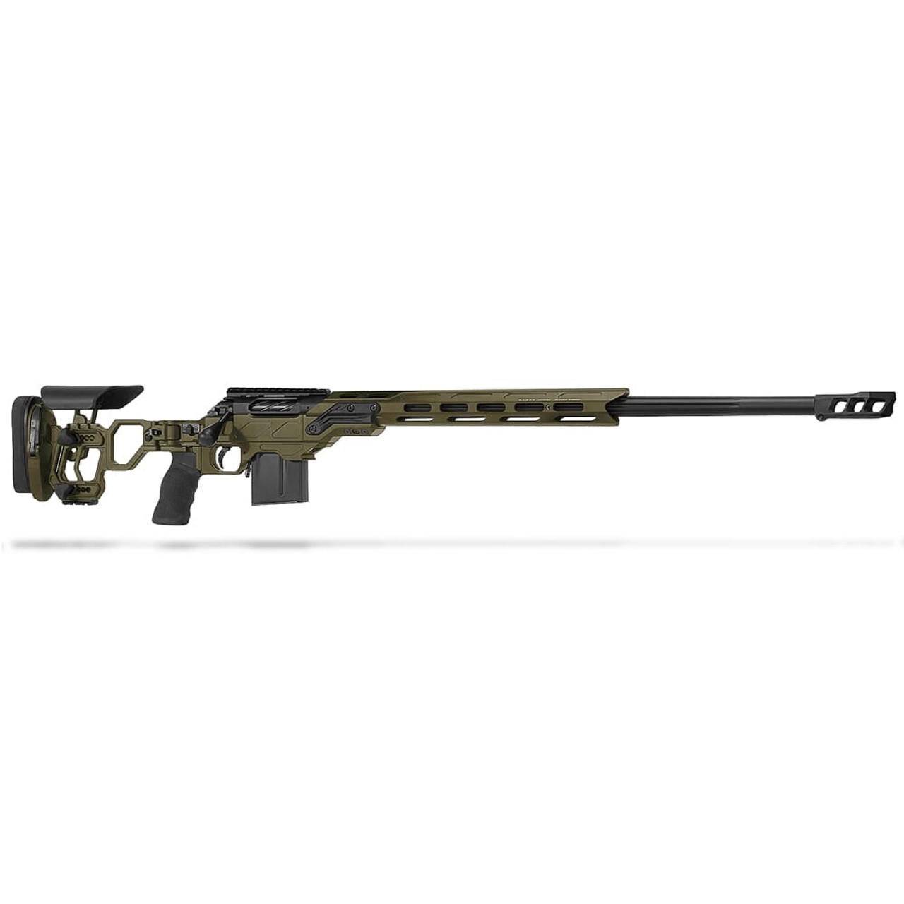 Cadex Defense CDX-R7 LCP (Lite Comp) SA 6.5 Creedmoor 24" 1:8" Bbl Skele-Stock Hybrid ODG/Blk Rifle w/MX1 MB CDXR7-LCP-6.5-24-BS20-D2B1N-HOD