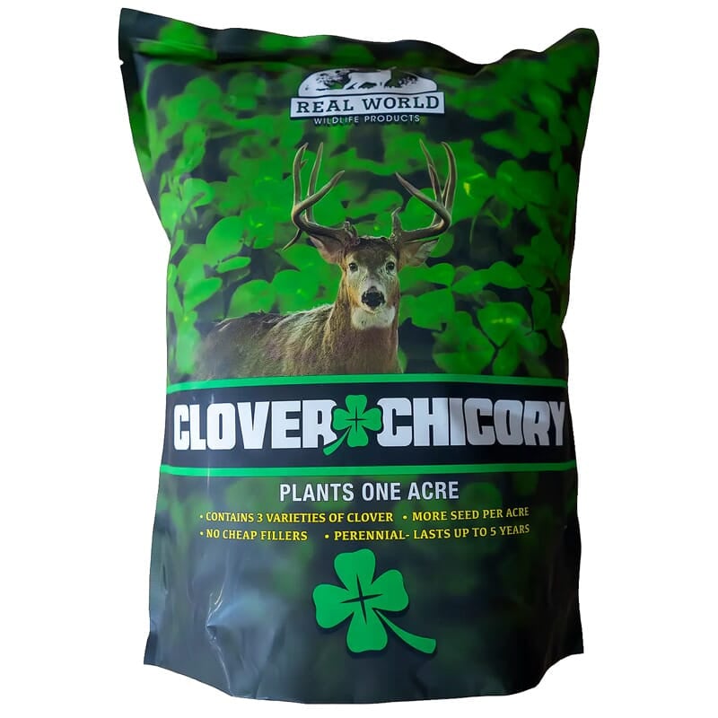 Real World Wildlife Products Clover/Chicory Blend 1/2 Acre, 5lb Bag CLOVER-CHICORY-BLEND-5LB