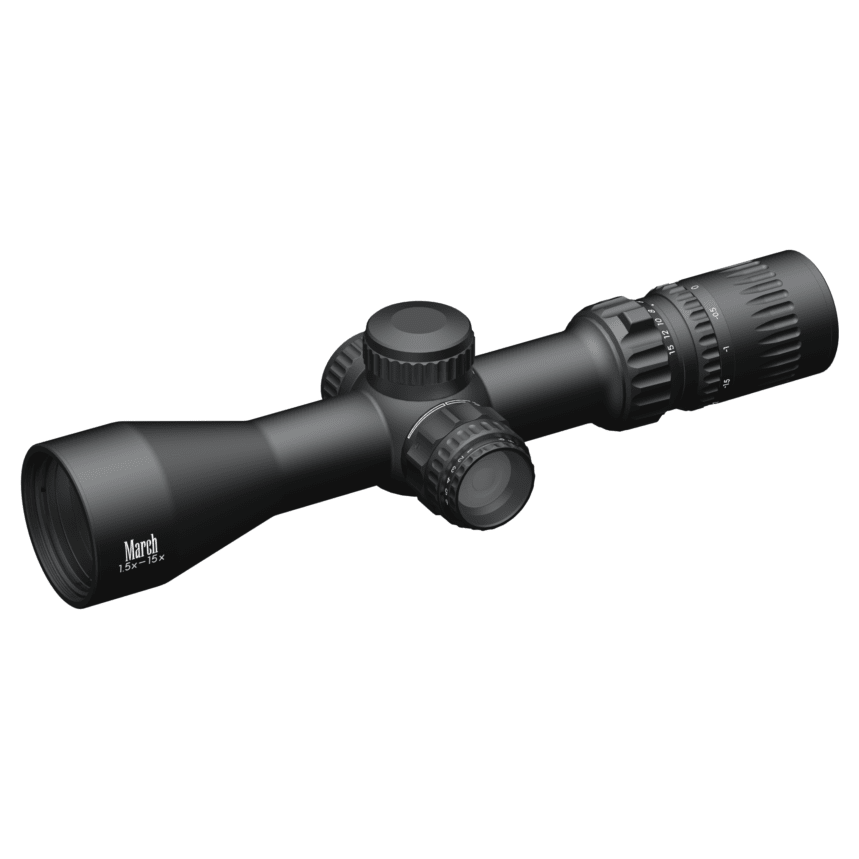 March 1.5x-15x42 FD-2 Reticle 0.1MIL Illuminated Riflescope D15V42IML-FD-2