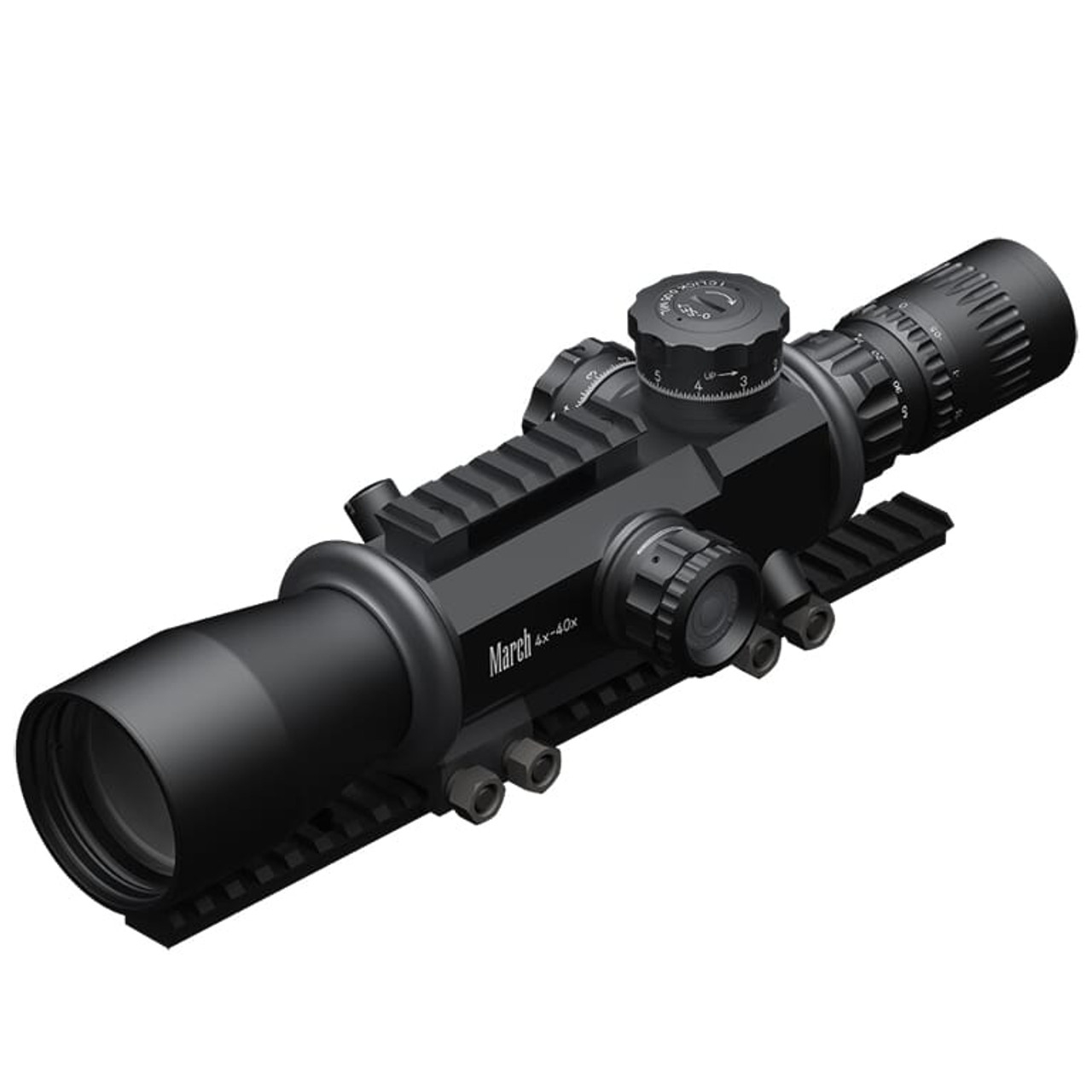 March Genesis Tactical 4x-40x52 FMA-3 Reticle 1/4 MOA Illuminated FFP Riflescope D40V52GFIMA-FMA-3