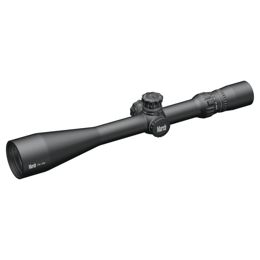 March Tactical 10-60x52mm MTR-RTM Reticle 1/8MOA Riflescope D60V52TM-MTR-RTM