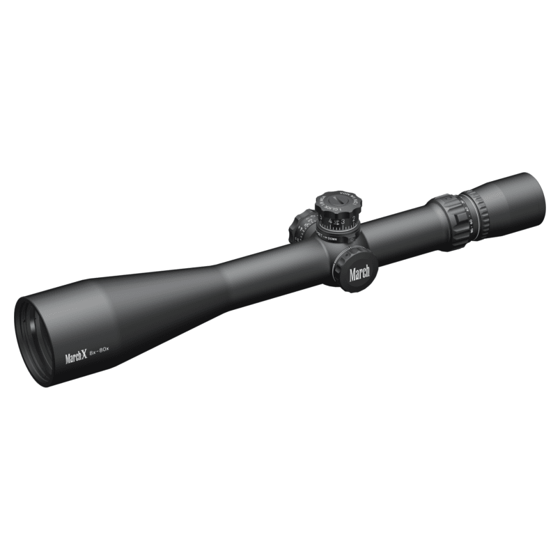 March X Tactical 8-80x56 CH Reticle 1/8MOA Riflescope D80V56T
