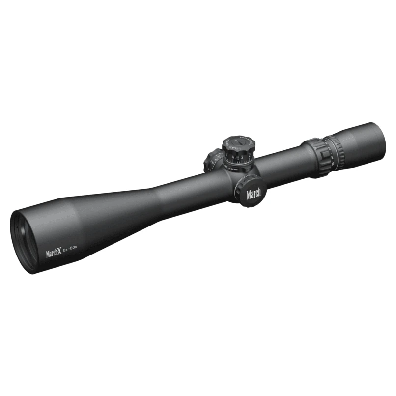 March X Tactical 8-80x56mm MTR-RTM Reticle 1/8MOA Riflescope D80V56TM-MTR-RTM