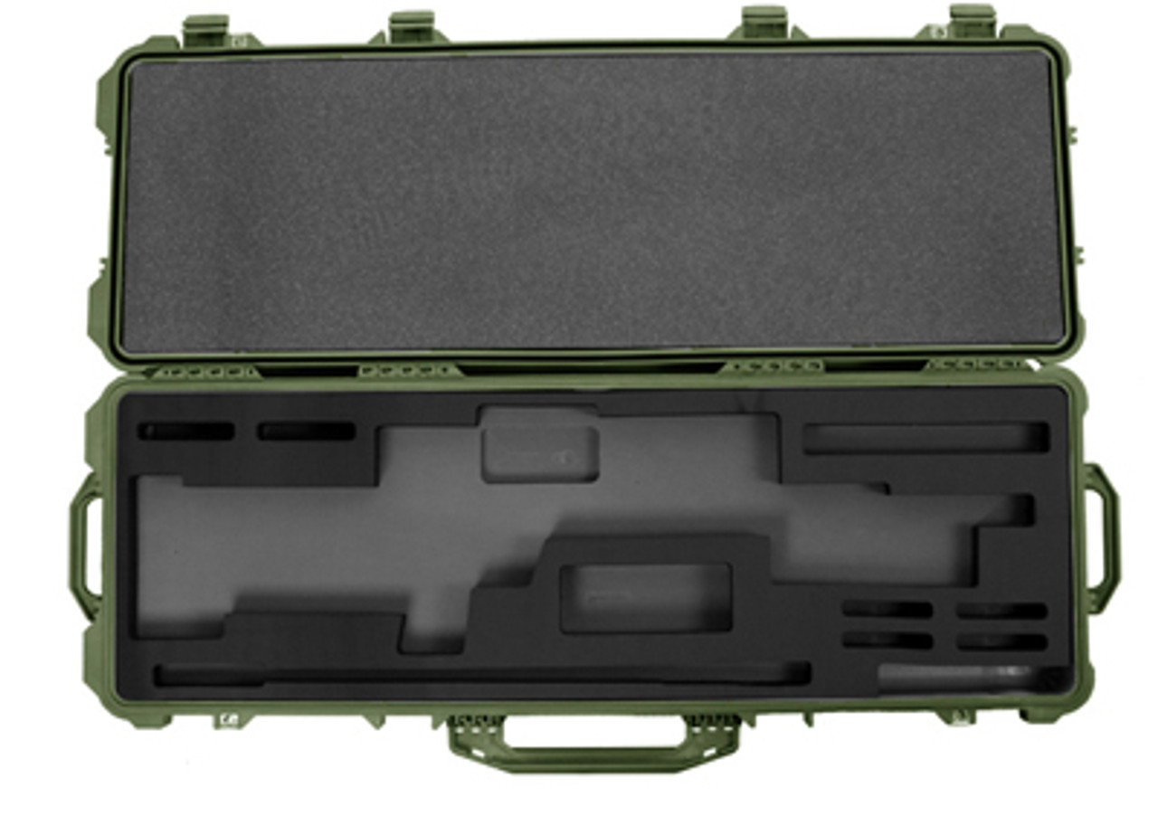 Pelican custom hard case for Desert Tech SRS OD Green
