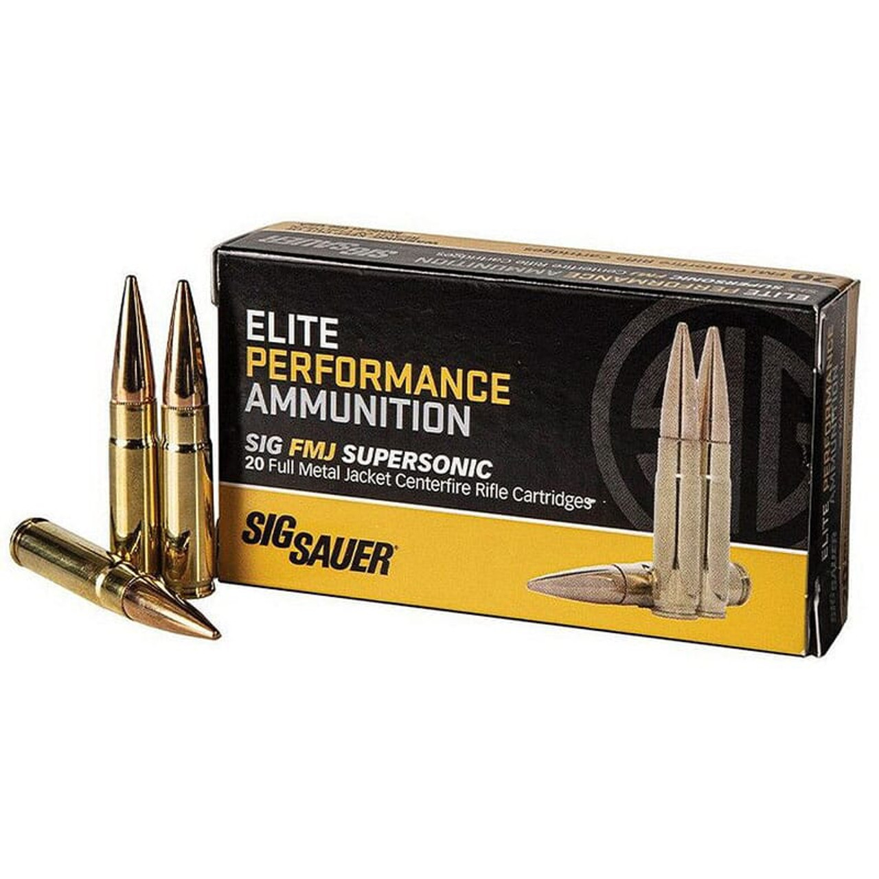 Sig Sauer Ammo .300 BLK 125gr Elite Ball Full Metal Jacket 20/Box E300B1-20
