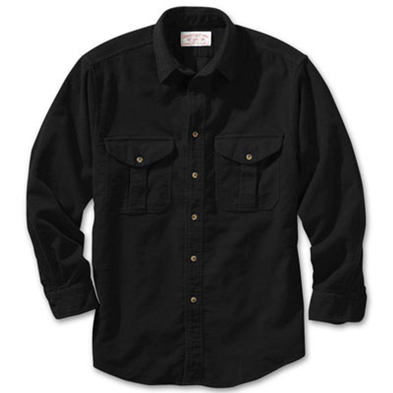 Filson Mens Black Moleskin Shirt 10394-BL-L