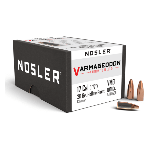 Nosler Varmageddon VG - 17 20g HPFB (100ct) Bullets 17205