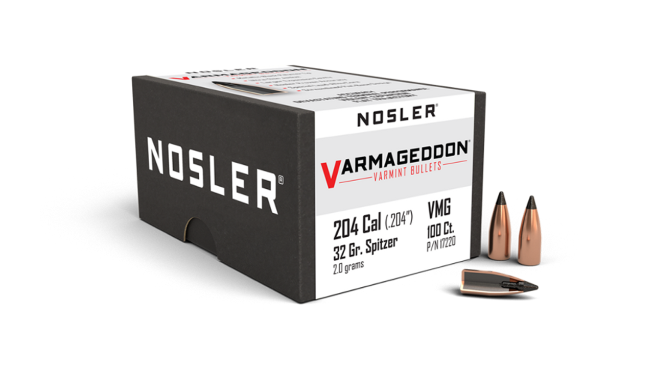 Nosler Varmageddon VG - 20 32g FB Tipped (100ct) Bullets 17220
