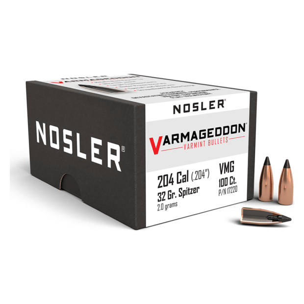 Nosler Varmageddon VG - 20 32g FB Tipped (100ct) Bullets 17220