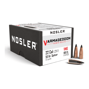 Nosler Varmageddon VG - 22 50g FB Tipped (100ct) Bullets 17223