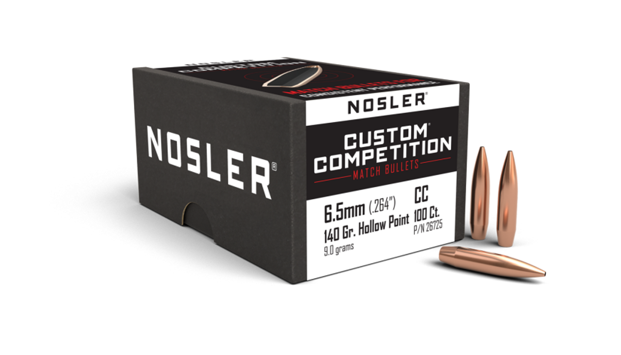 Nosler Custom Competition CC - 6.5mm 140g HPBT (100ct) Bullets 26725