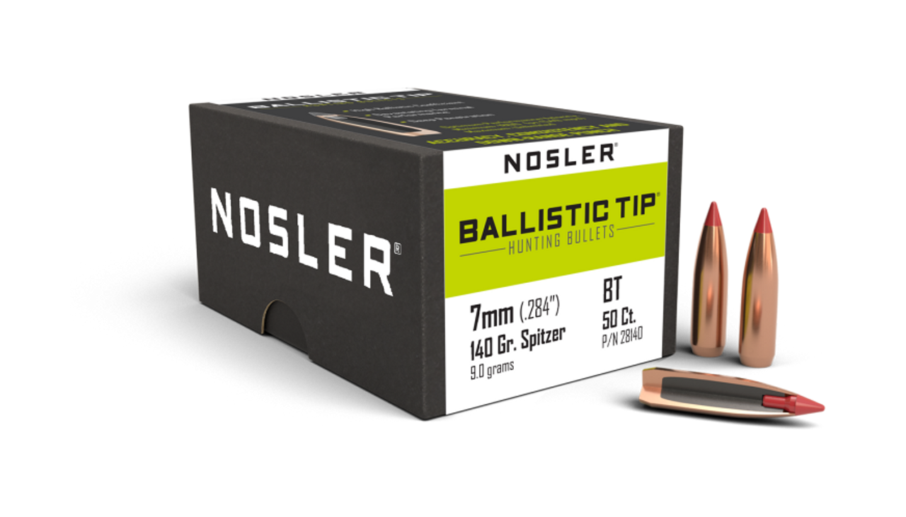Nosler Ballistic Tip Hunting BT - 7mm 140g SP (50ct) Bullets 28140