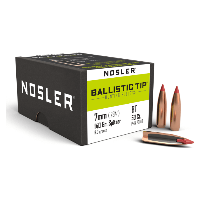 Nosler Ballistic Tip Hunting BT - 7mm 140g SP (50ct) Bullets 28140