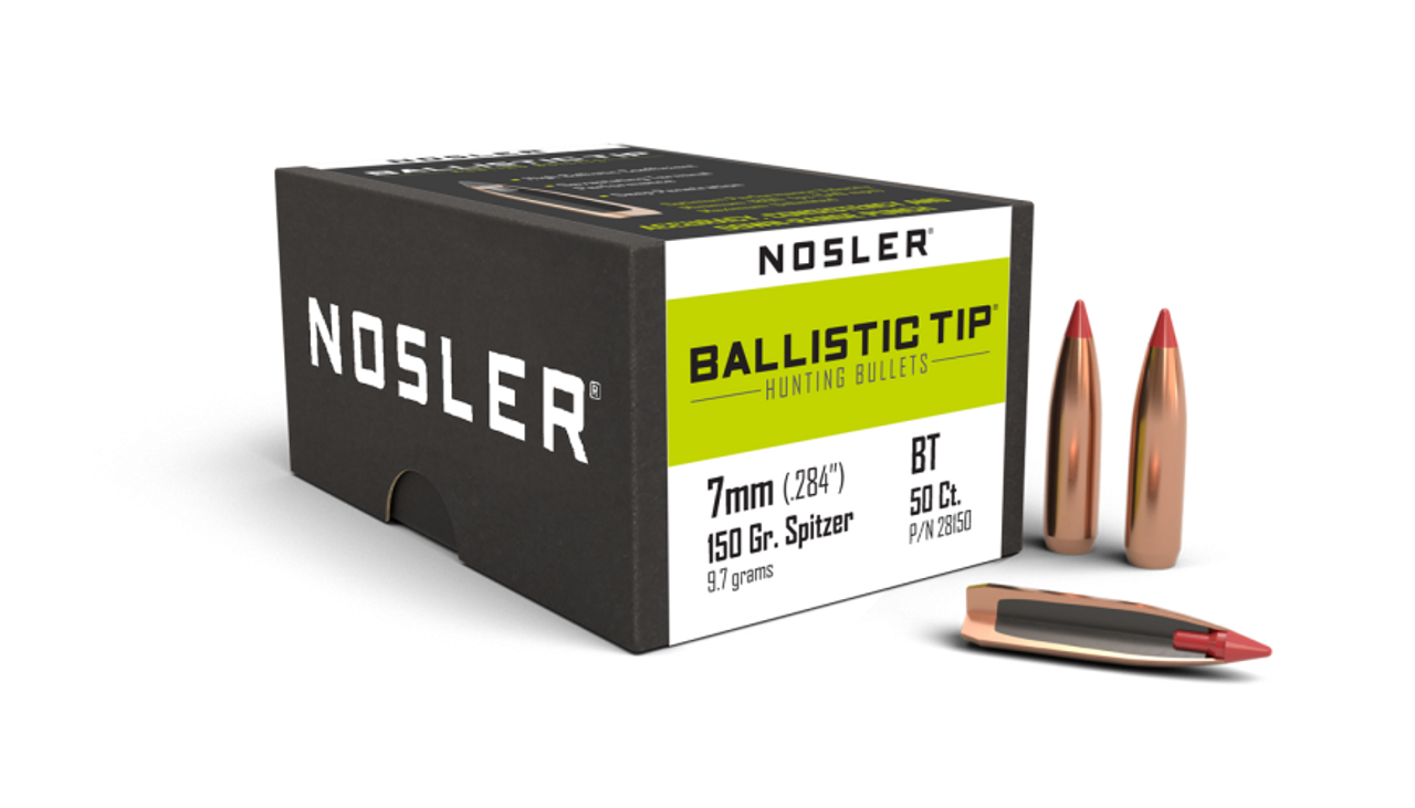 Nosler Ballistic Tip Hunting BT - 7mm 150g SP (50ct) Bullets 28150