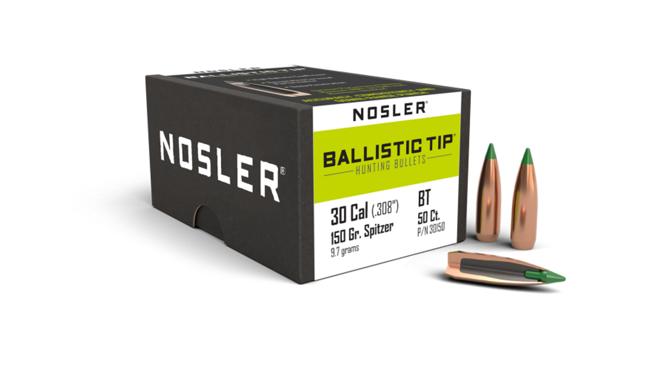 Nosler Ballistic Tip Hunting BT - 30 150g SP (50ct) Bullets 30150