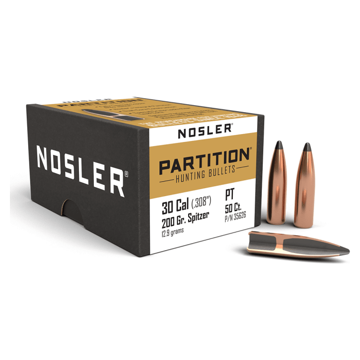 Nosler Partition P - 30 200g SP (50ct) Bullets 35626