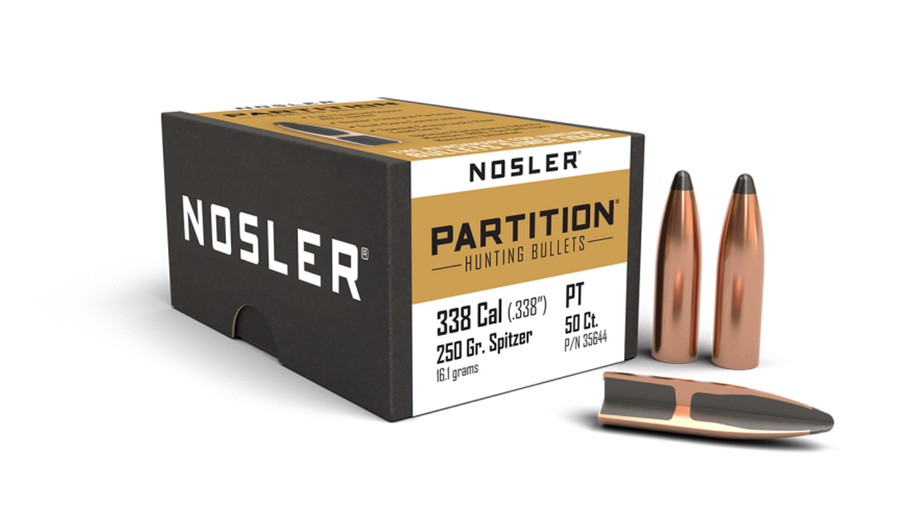 Nosler Partition P - 338 250g SP (50ct) Bullets 35644