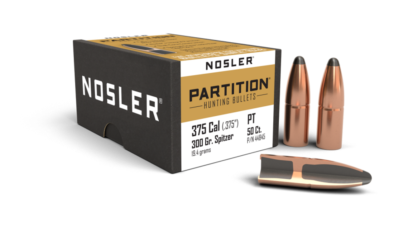 Nosler Partition P - 375 300g SP b (50ct) Bullets 44845