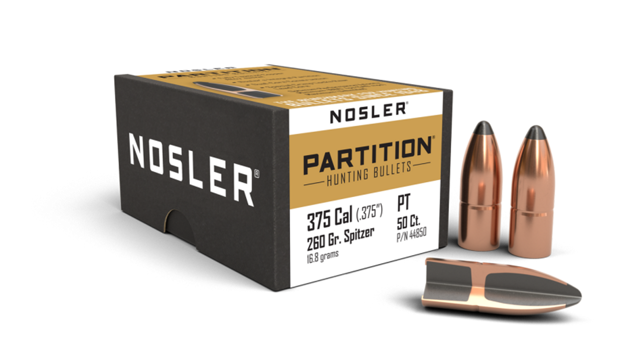 Nosler Partition P - 375 260g SP b (50ct) Bullets 44850