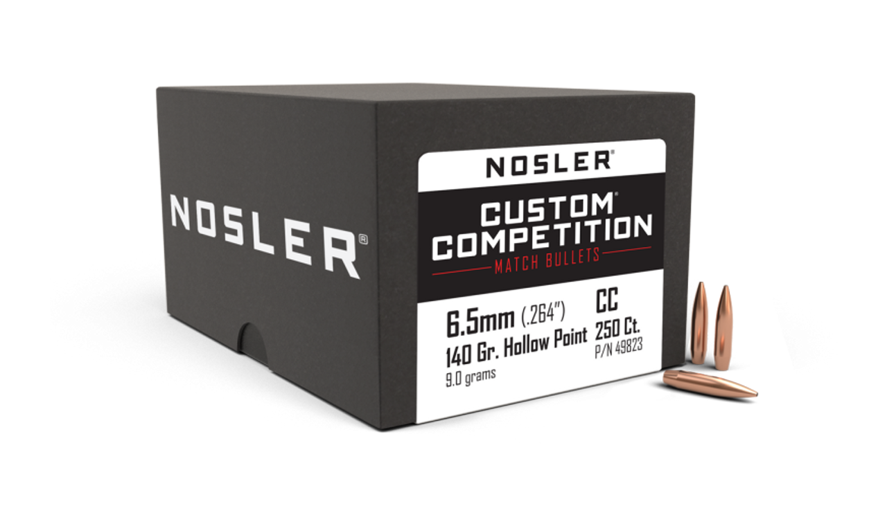 Nosler Custom Competition CC - 6.5mm 140g HPBT (250ct) Bullets 49823