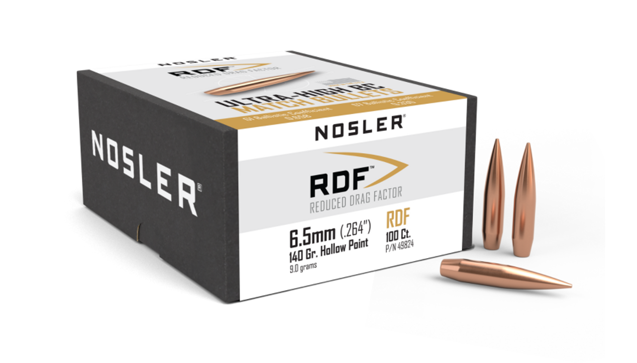 Nosler RDF RDF - 6.5mm 140g HPBT (100ct) Bullets 49824