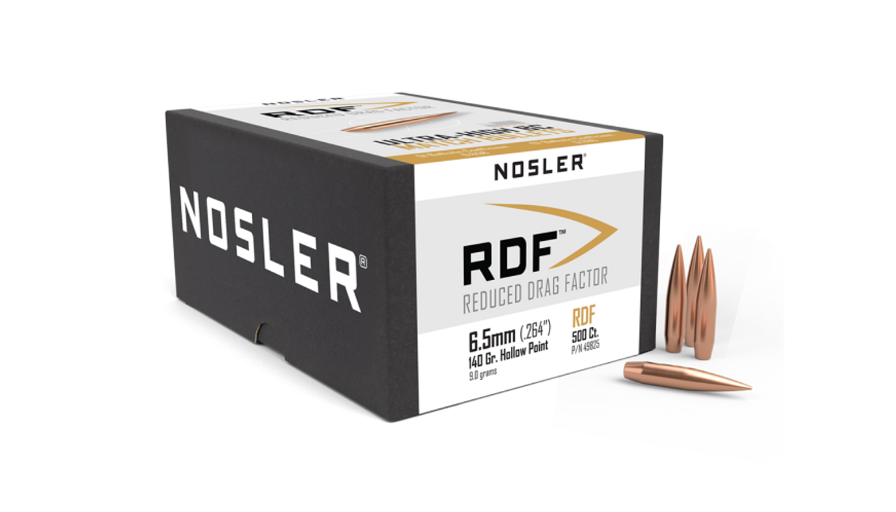 Nosler RDF RDF - 6.5mm 140g HPBT (500ct) Bullets 49825