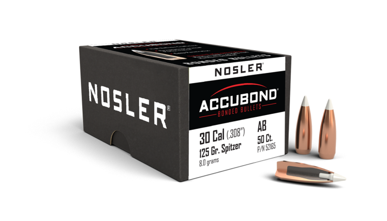 Nosler AccuBond AB - 30 125g SP (50ct) Bullets 52165